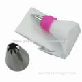 Pastry Bags with 6 Pieces Nozzle Cake Tools, FDA and LFGB Certificates